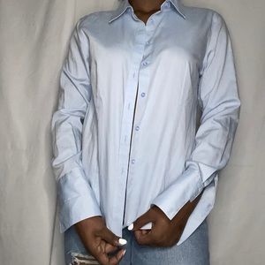 Calvin Klein baby blue oxford shirt